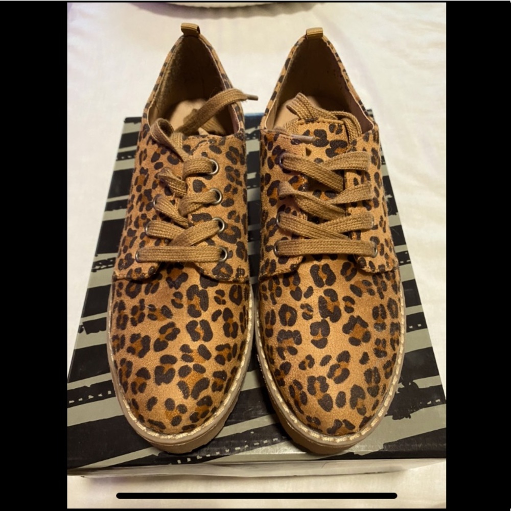 Leopard Print Platform Shoes